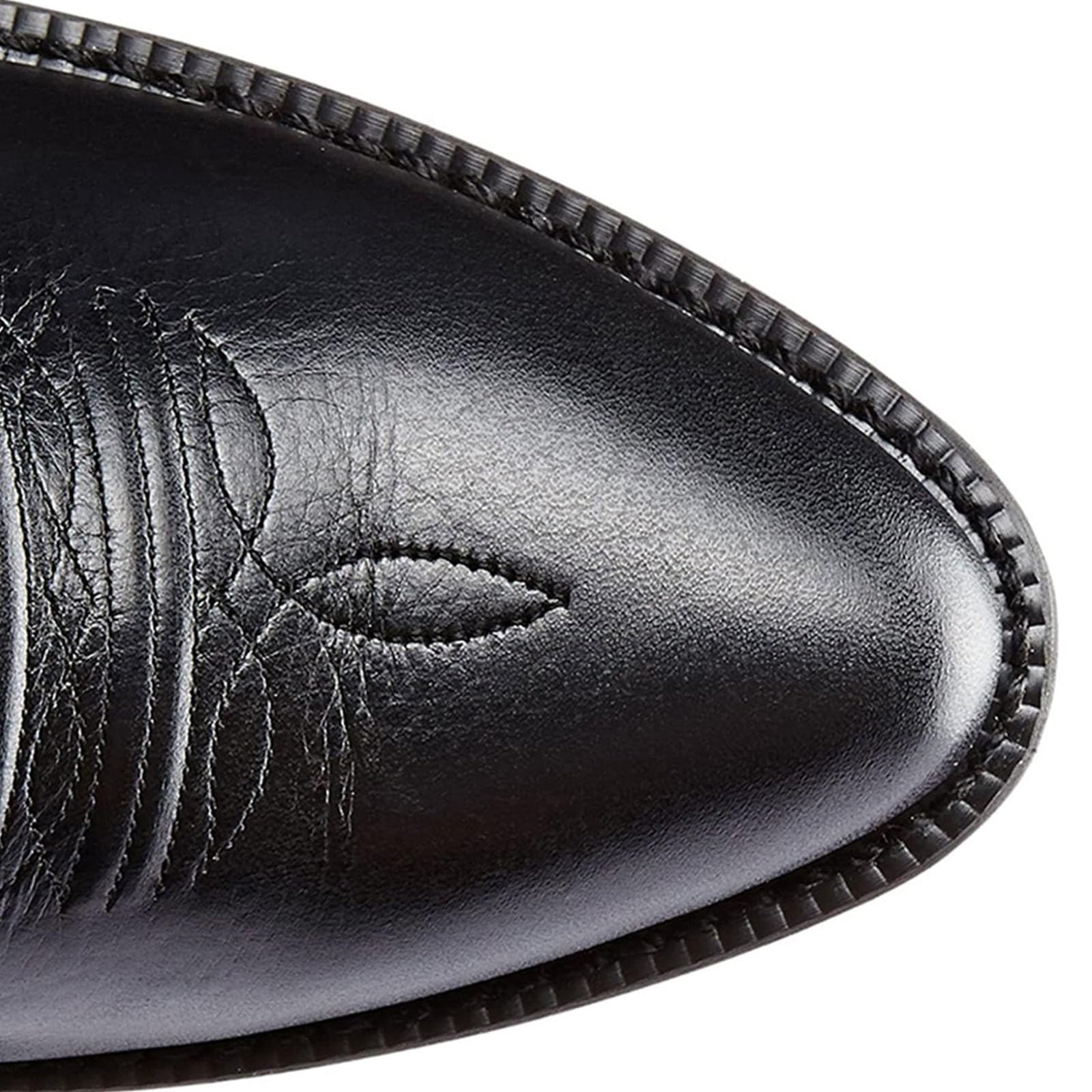 Stivali da uomo vintage occidentali a punta ricamati scarpe da cowboy lavoro ampio polpaccio calzini da uomo sopra il polpaccio