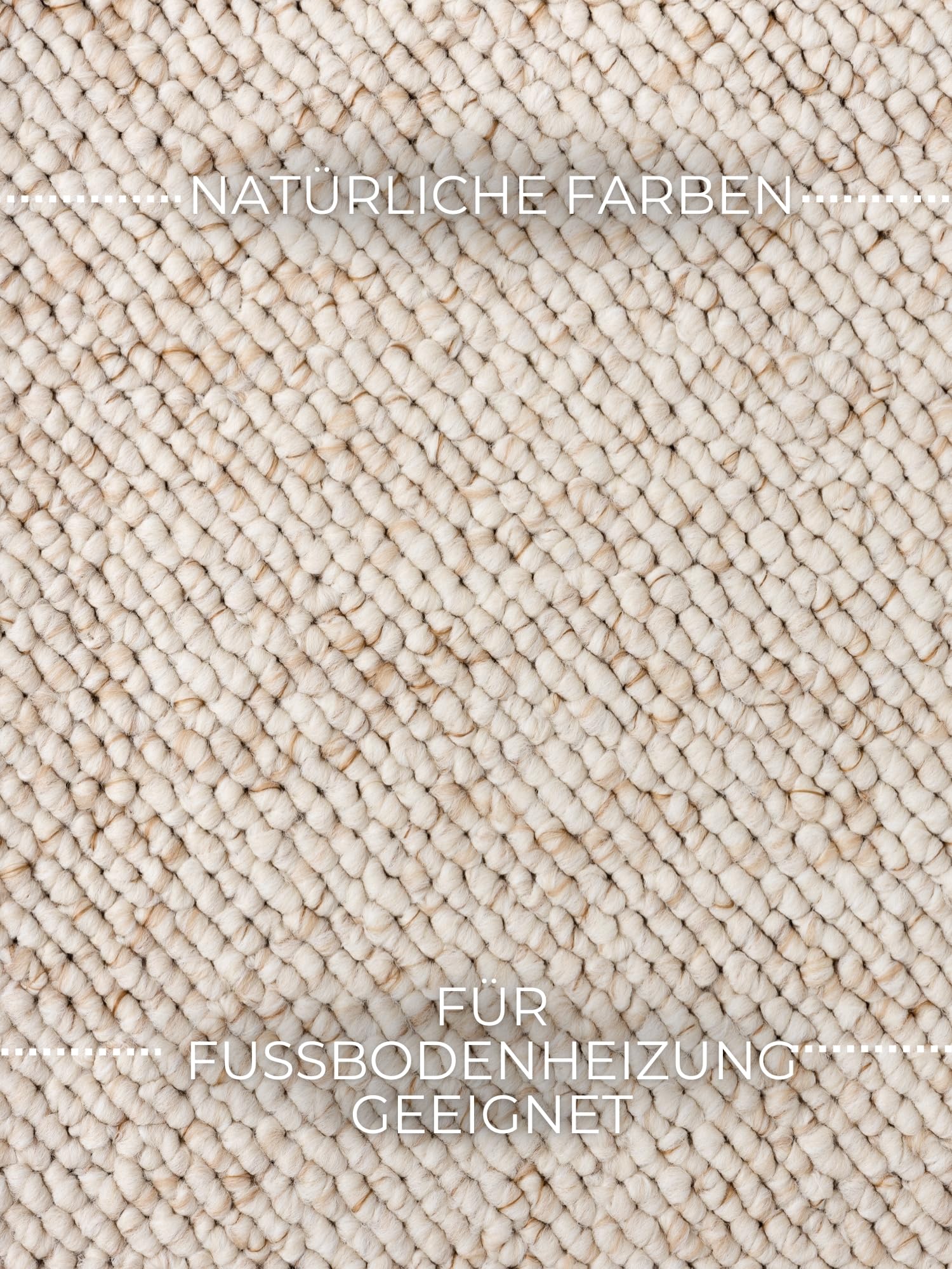 ELLE Decoration Rocco Tapis Doux à Tissage Plat, Lavable en Machine, Aspect Laine, Durable et Durable, Moderne, Look scandinave, pour Salon, Salle à Manger, Chambre à Coucher, Couloir - Crème - 160 x