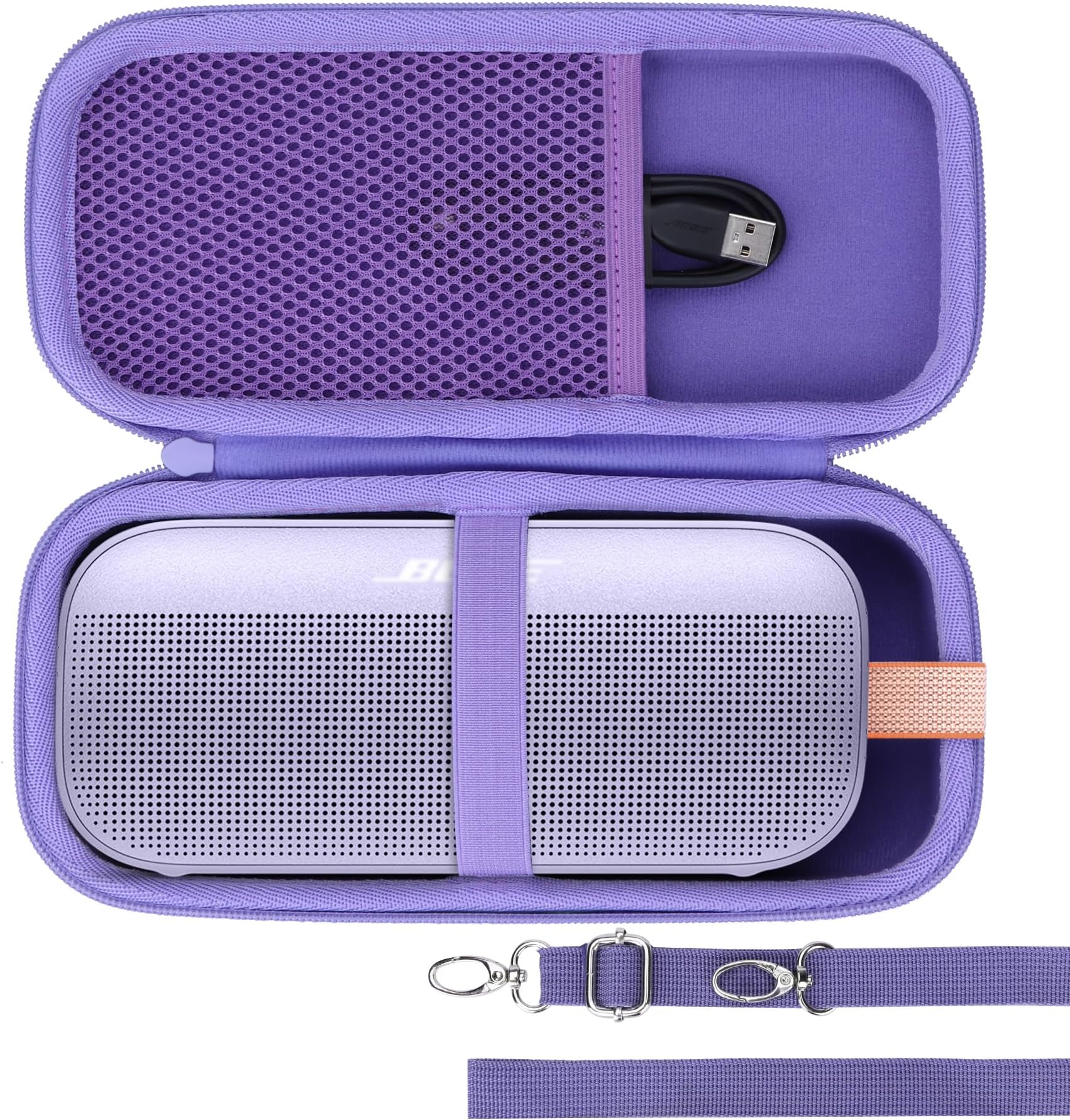 Hard Case Compatible with Bose SoundLink Flex 2nd Gen/Bose SoundLink Flex Portable Speaker, Chilled Lilac Case