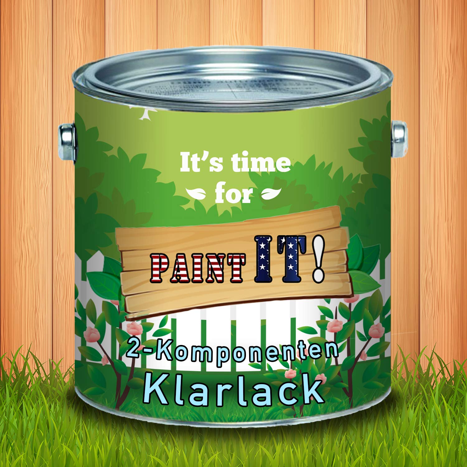 Paint IT! barniz transparente 2K de larga duración brillante incl. Endurecedor kit (2,5 L)