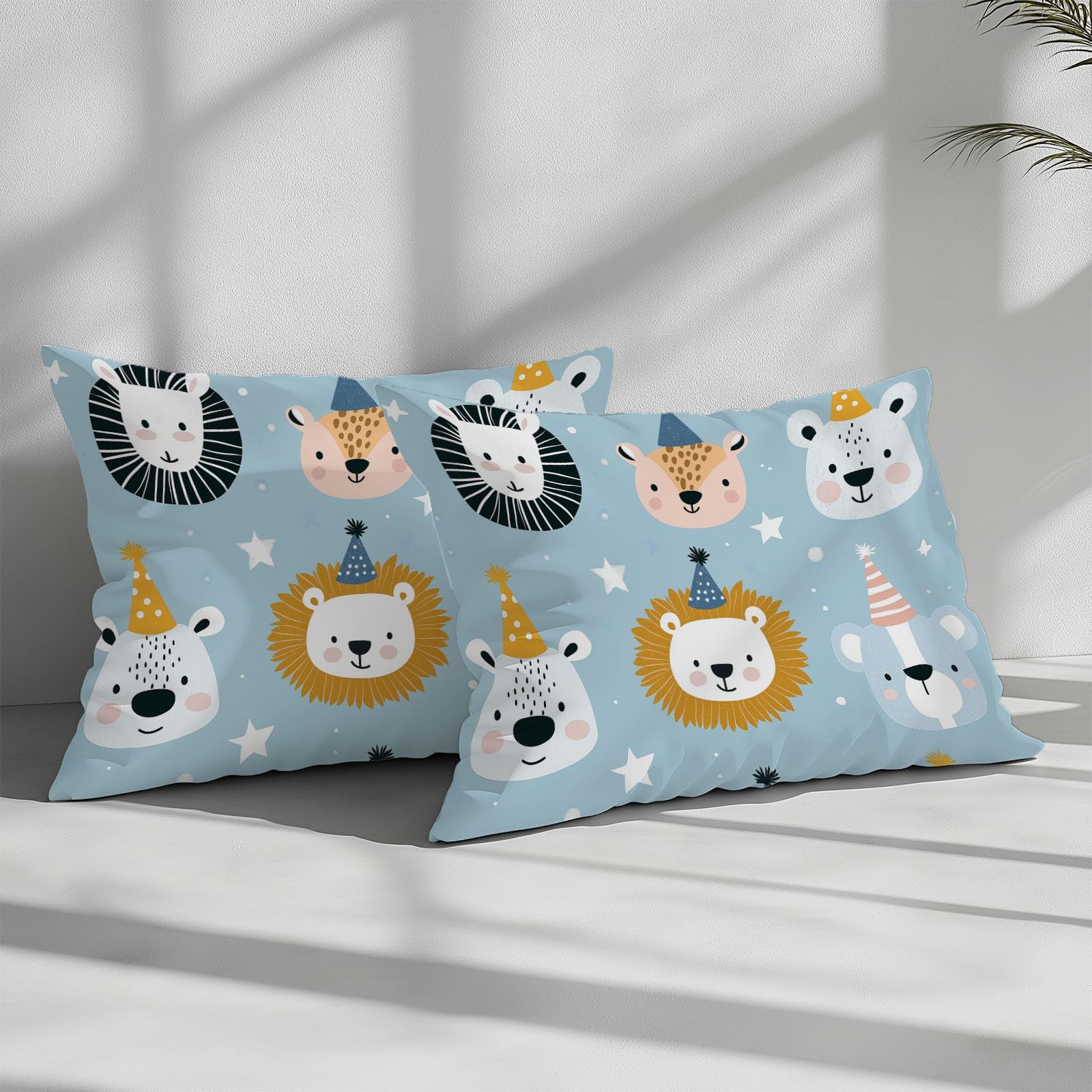Copripiumino Matrimoniale 200 x 200 cm Animali Astratti Del Fumetto Set Copripiumino in Policotone, Reversibile Biancheria da Letto 3 Pezzi, Copripiumone con Cerniera e 2 Federe