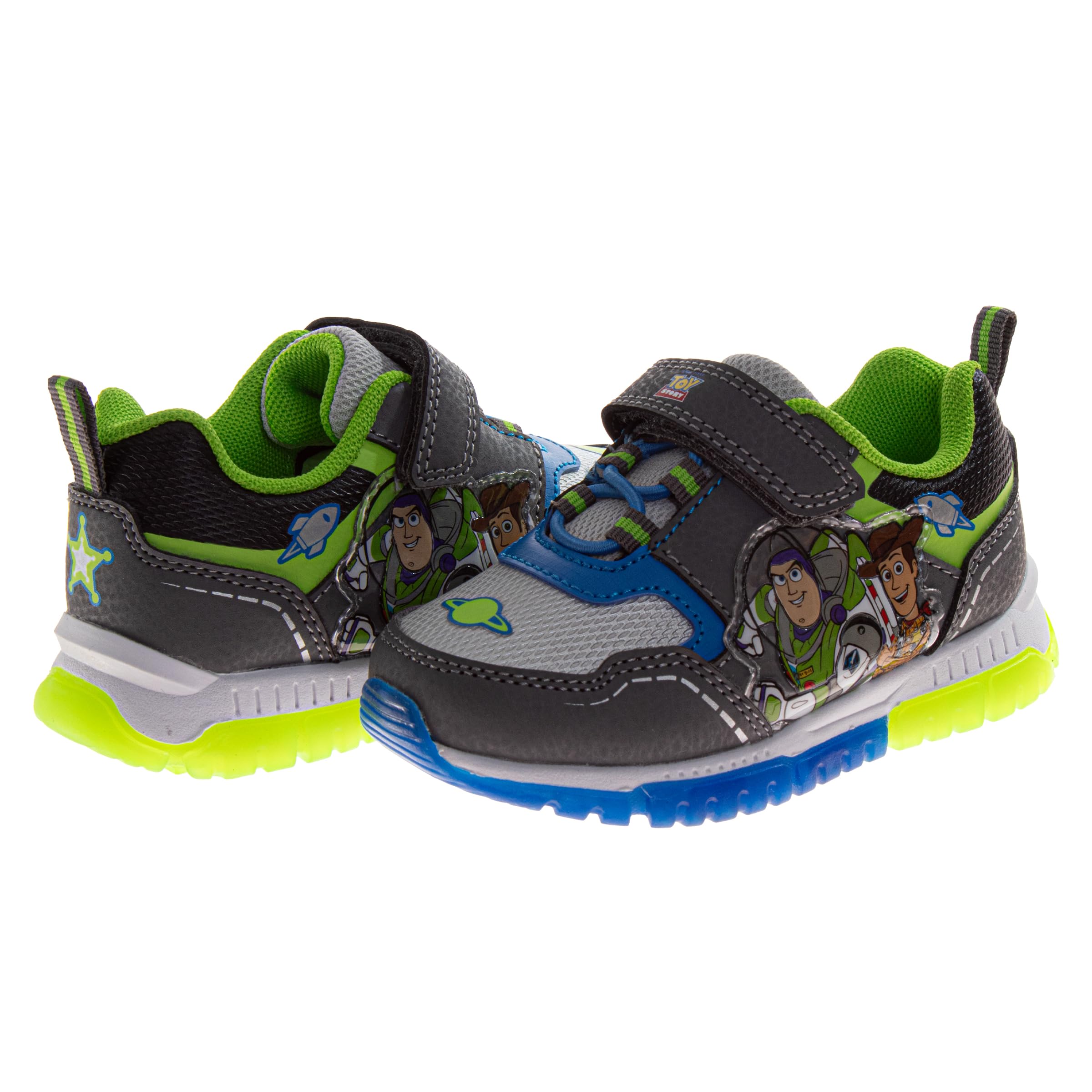 Sonic MonsterJam Spiderman, Paw Patrol, scarpe per bambini con luci a LED