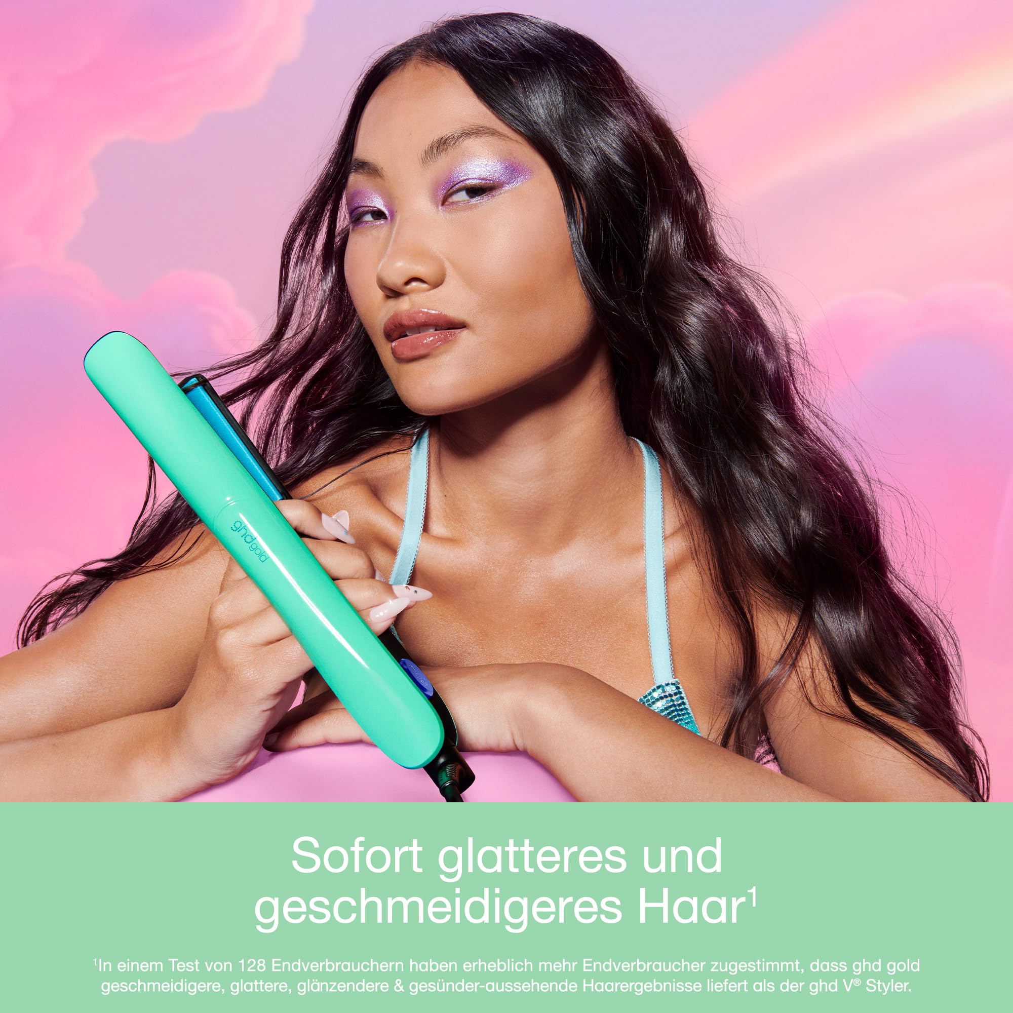 ghd Gold Glätteisen 26mm Multistyler Sleek Anti Frizz Finish für alle Haartypen