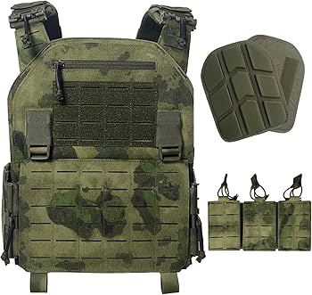 3ポーチ付 プレートキャリア タクティカルベスト サバゲー Amazon.co.jp: [ULIONTAC] タクティカルベスト サバゲー用 3連