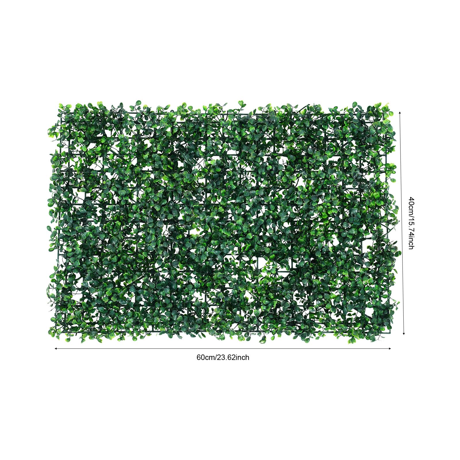 12 Stück Künstliche Pflanzenwand, Hohe Dichte Künstliche Pflanzen Rasen Wand, 4cm Dick Kunstpflanzen Wand für Garten im Freien und Indoor Dekoration, 40X60cm