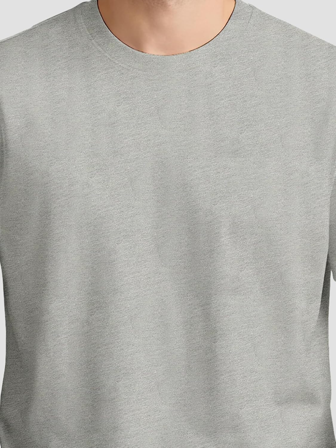 Men’s 100% Cotton Round Neck T-Shirt -Soft & Breathable Casual Summer Tee Shirt - Image 2