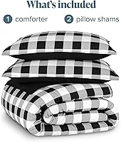 Vista 334 de Bare Home Comforter Set - King/California King Size - Ultra-Soft - Goose Down Alternative - Premium 1800 Series - All Season Warmth