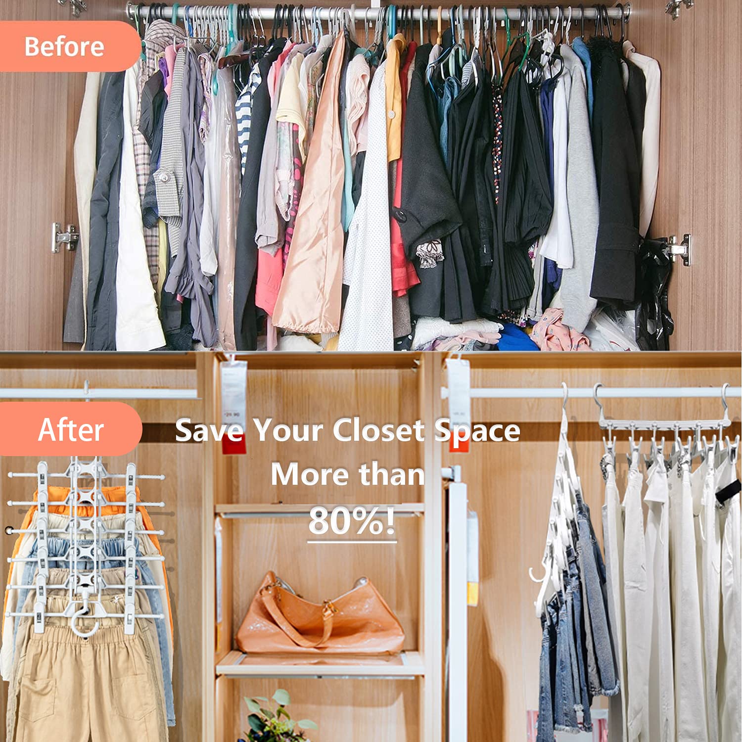 Perchas Deilsy Para Faldas Y Pantalones Con Clips, Colgador | Cuotas