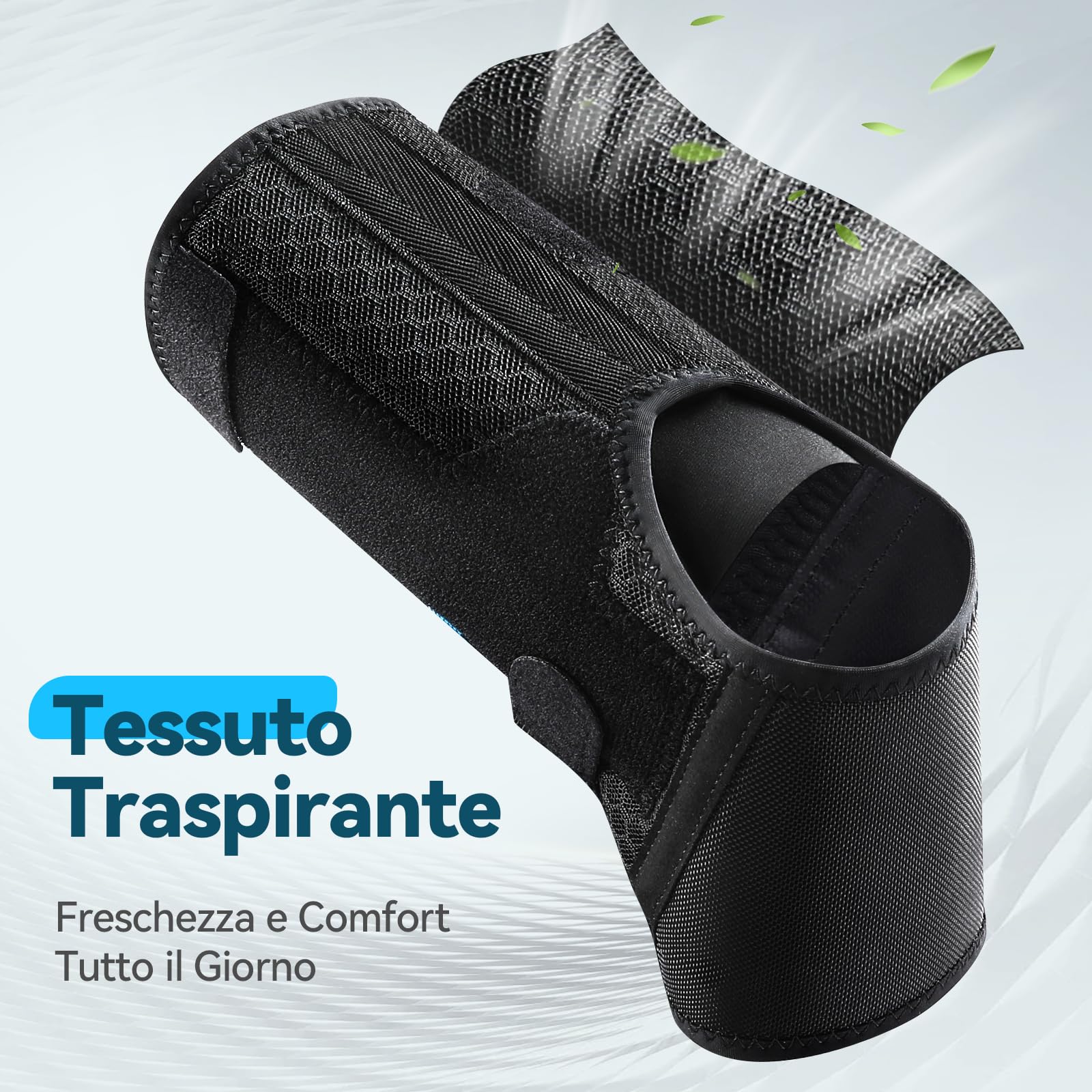 AGPTEK Tutore Caviglia con Piastre Staccabili, Cavigliera Sportiva Regolabile per Distorsione, Tendinite d'Achille, Sinistro o Destro, Uomo e Donna (M)