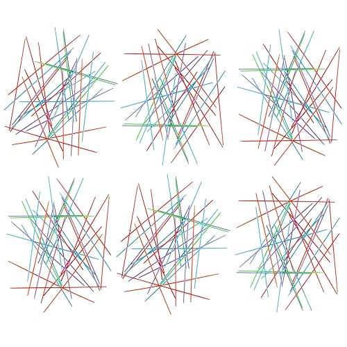 Gamie Plastic Pick-Up Sticks - Pack of 12 Sets (372