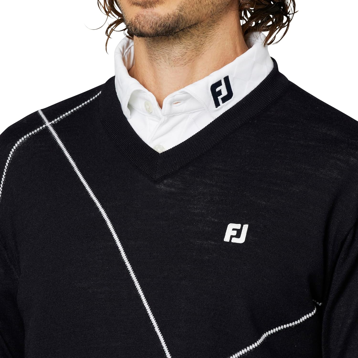 Amazon.co.jp: [フットジョイ] ゴルフセーター クロップドアーガイルV