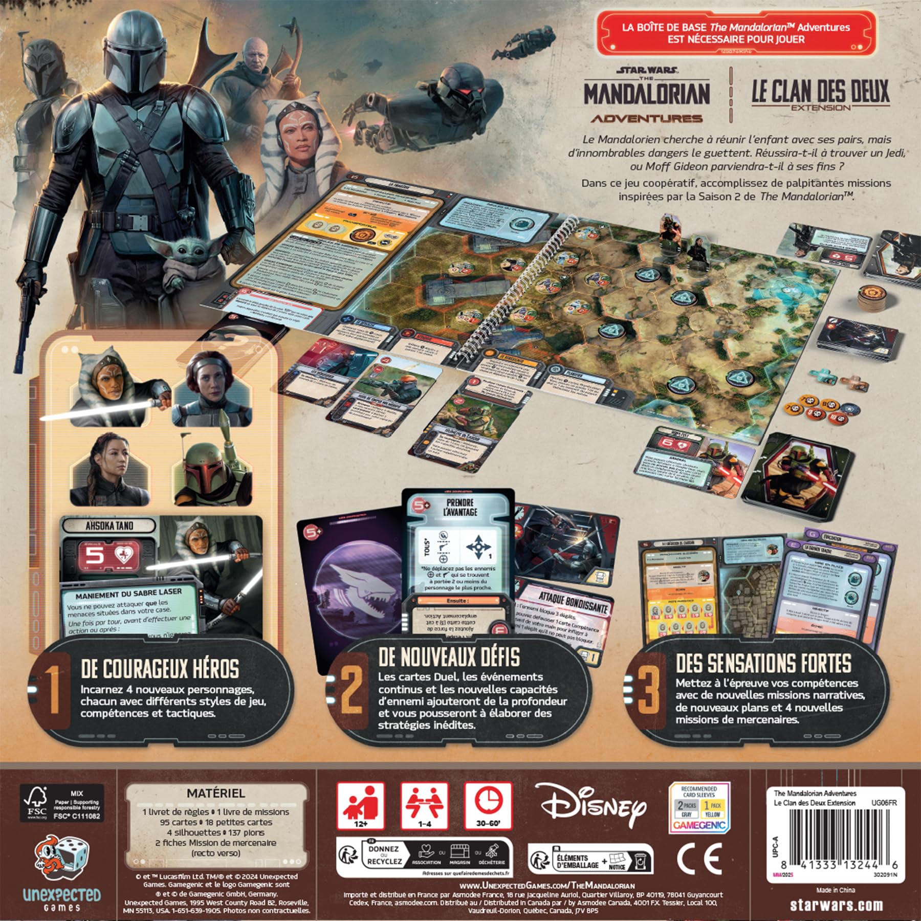 Asmodee - Star Wars The Mandalorian Adventures - Extension : Clan des Deux