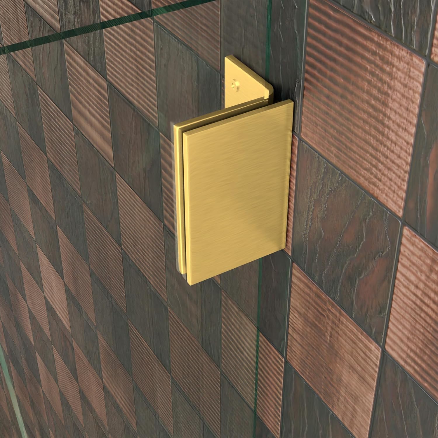 Brixwell GWMB90SB Satin Brass Geneva Series Wall Mount Bracket