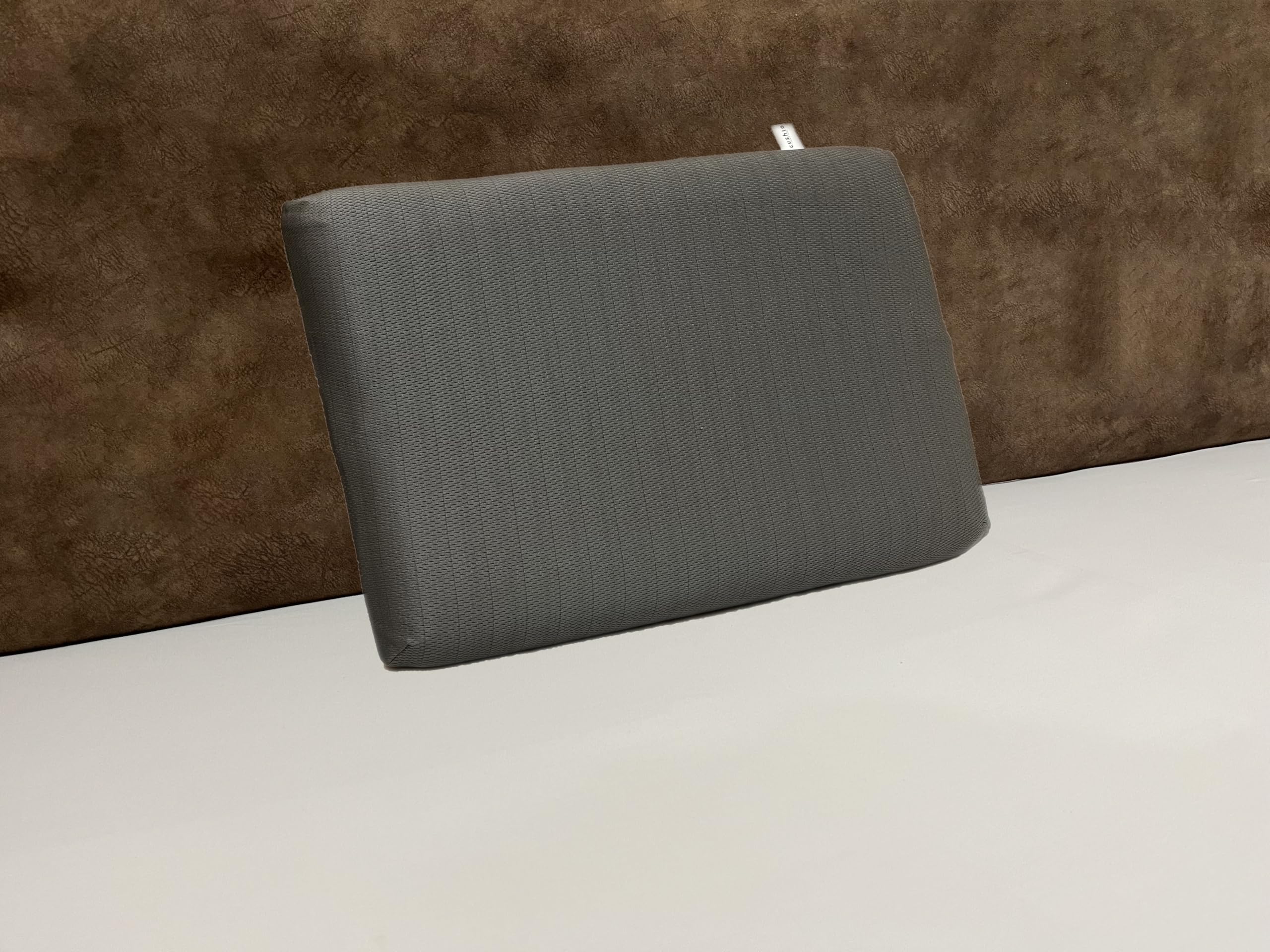 Cervical Contour Pillow 20x12x3 Inches (Set of 1)- Superior Support and Comfort - Removable & Washable Cover (Grey)