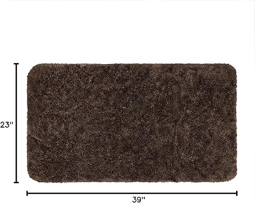 Miniatura 2 de Mohawk Home Alfombra de baño lavable a máquina, marrón oscuro, 1 pies 11 pulgadas x 3 pies 3 pulgadas, perfecta para tu baño