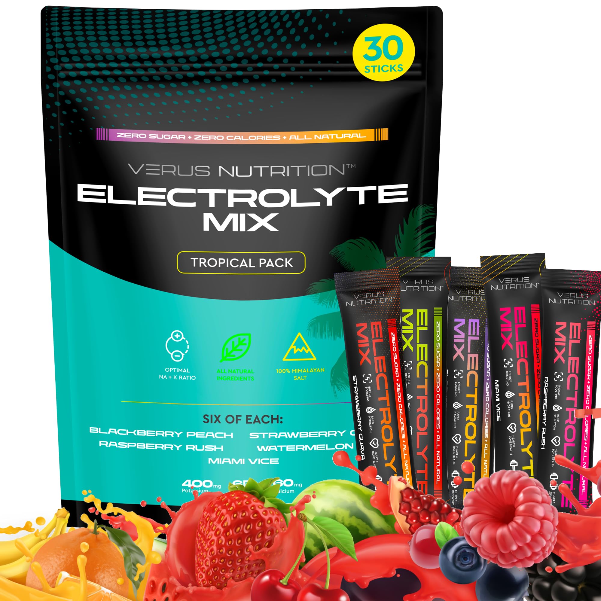 Miami Vice Electrolyte Powder, Zero Sugar, 60 Servings — Amazon image 10