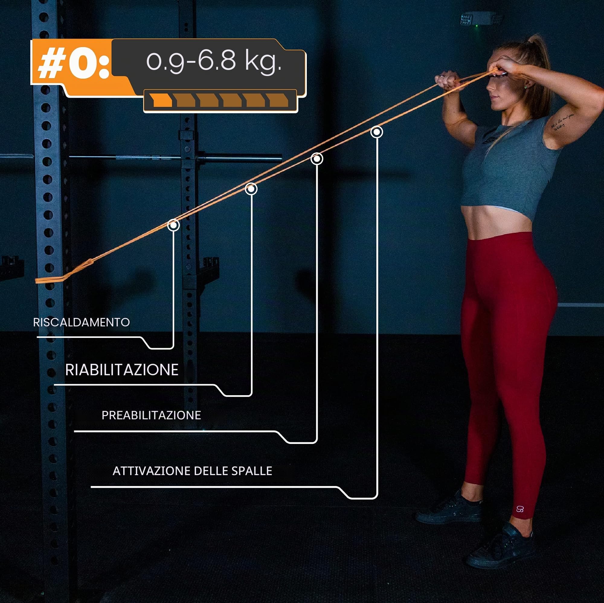 Serious Steel - Fascia per trazioni assistite, 104 cm, resistente, per stretching, powerlifting, allenamento di resistenza e assistenza per trazioni