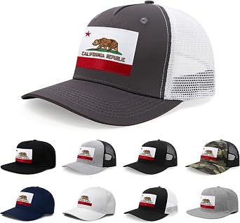 International Tie State Hat for Men and Women, Adjustable Snapback Trucker Baseball Cap with Embroidered Patch