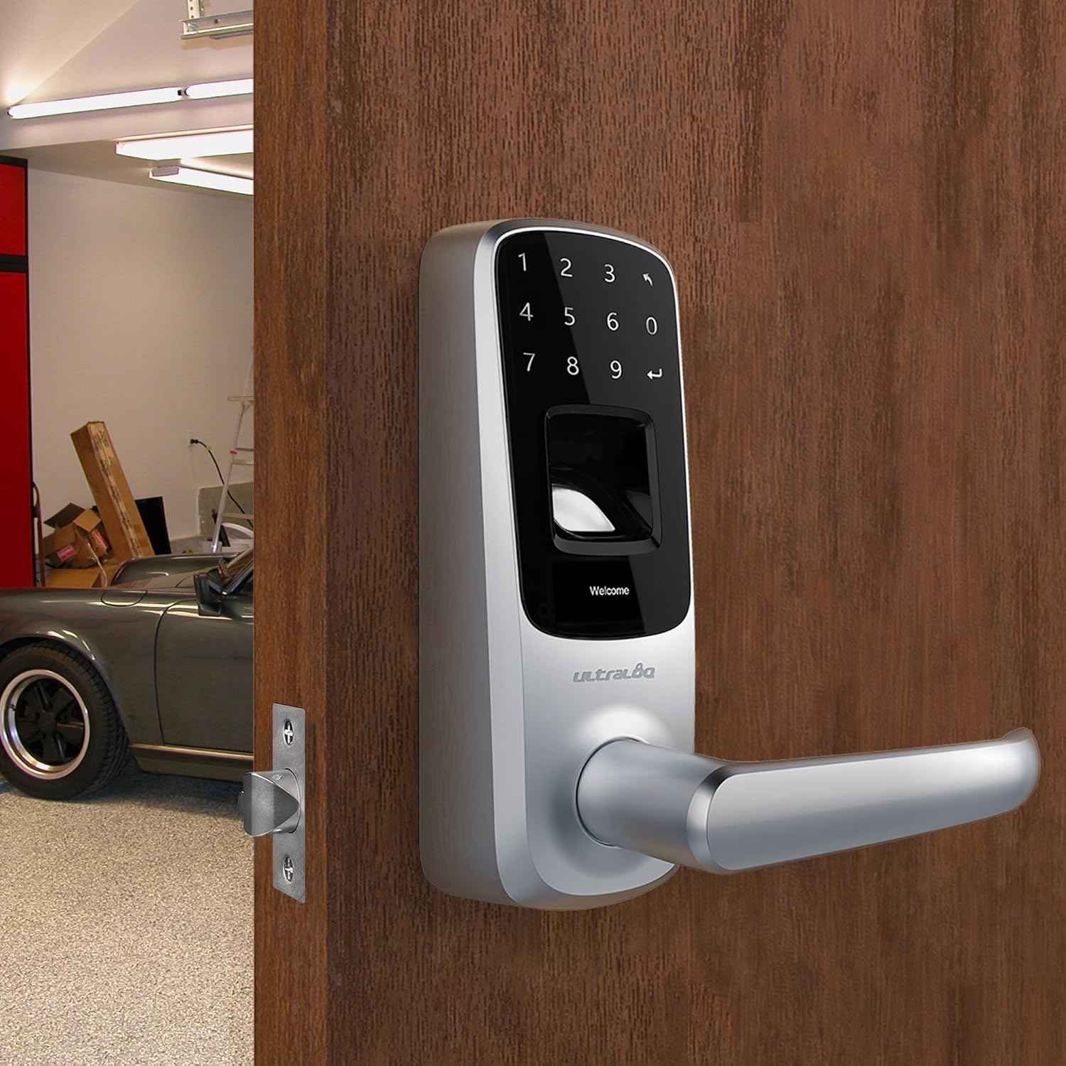 Black Friday - 60% OFF Ultraloq UL3 Fingerprint and Touchscreen Keyless Smart Lever Door Lock (Satin Nickel) | 3-in-1 Keyless Entry | Secure Finger ID | Anti-peep Code | Premium Construction Material | Match Home Aesthetics Cheapest 🛒 Ultraloq UL3 Fingerprint and Touchscreen Keyless Smart Lever Door Lock (Satin Nickel) | 3-in-1 Keyless Entry | Secure Finger ID | Anti-peep Code | Premium Construction Material | Match Home Aesthetics