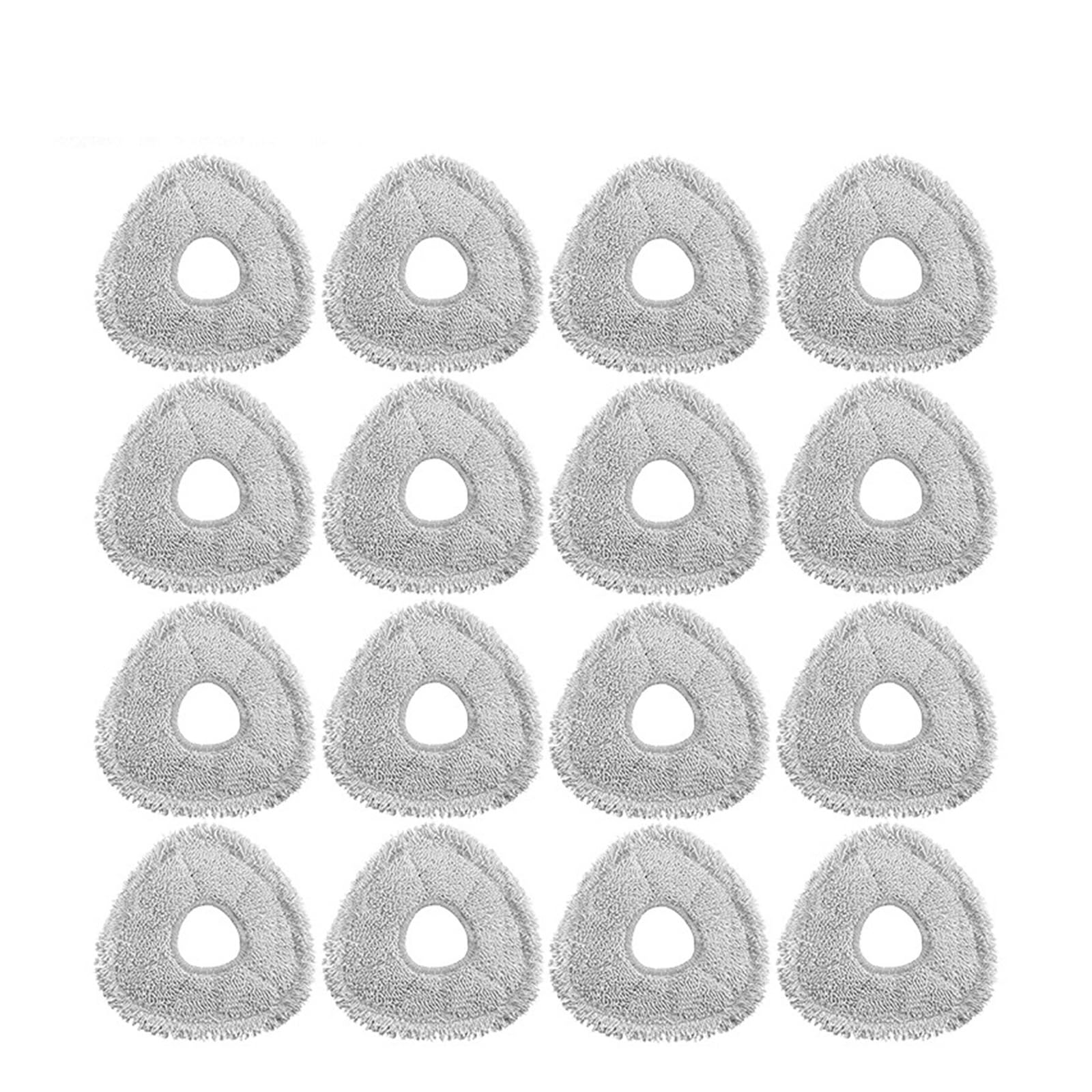SLAQEYDJS Mop Cloths Replacement Accessories, Compatible With Narwal Freo Z10 Ultra YJCC025 Robot Vacuum Cleaner(Gray 16pcs)