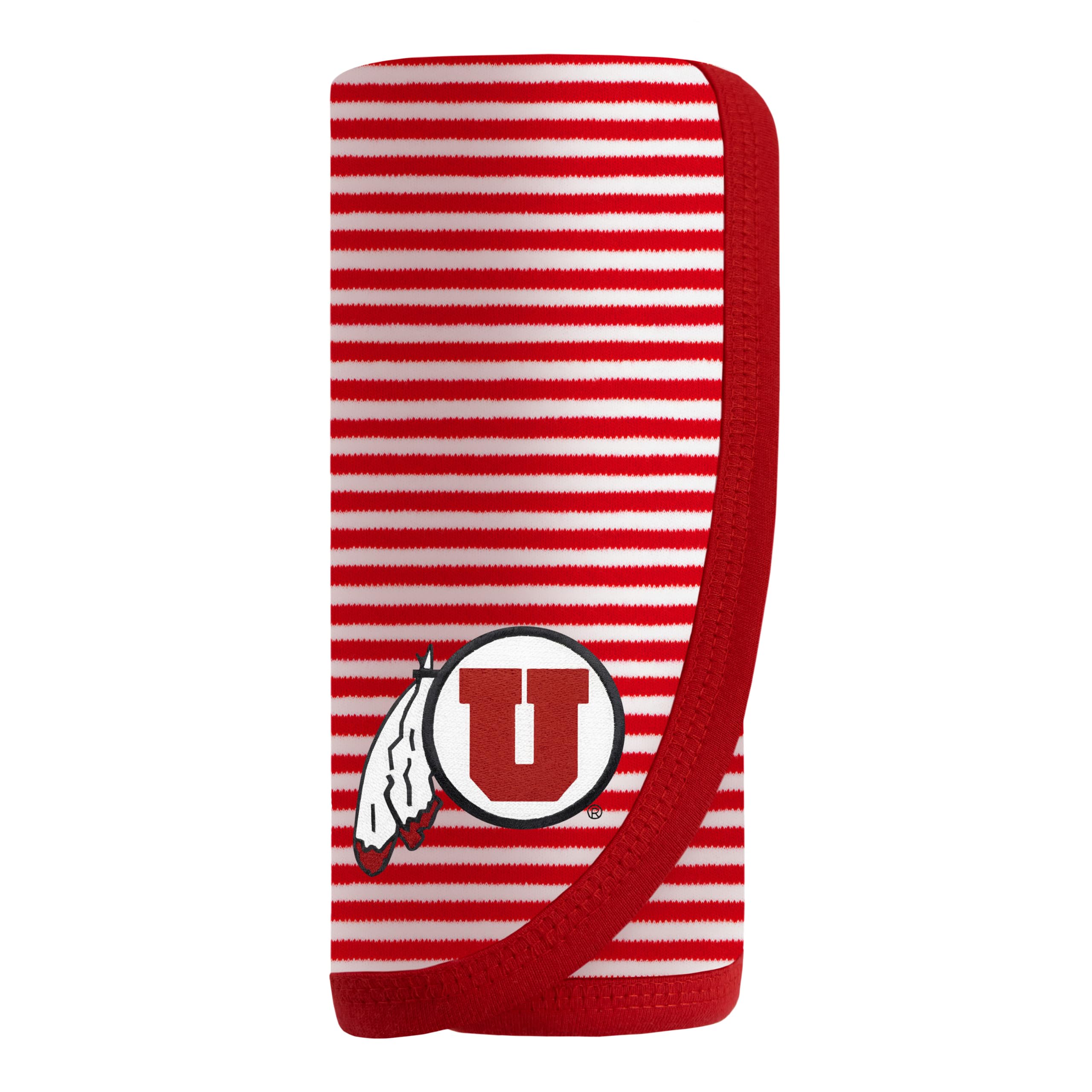 Creative Knitwear College Baby NCAA Infant Striped/Solid Blanket, Unisex, One Size 37.5 X 33.5
