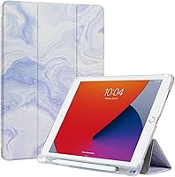 Vista 18 de Funda de 10.2 pulgadas para iPad con soporte para lápiz, funda con activación/suspensión automática para iPad de 9ª/8ª/7ª