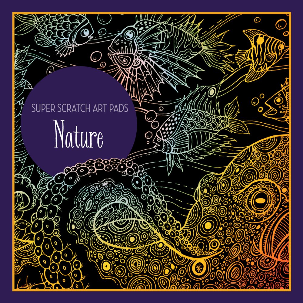 Super Scratch Art Pads Nature Sterling Children's Amazon.de Bücher