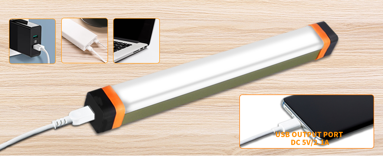 Lanterna Campeggio LED LETOUR Portatile - Solare E USB Ricaricabile 5000mAh Con 4 Modalità E Gancio