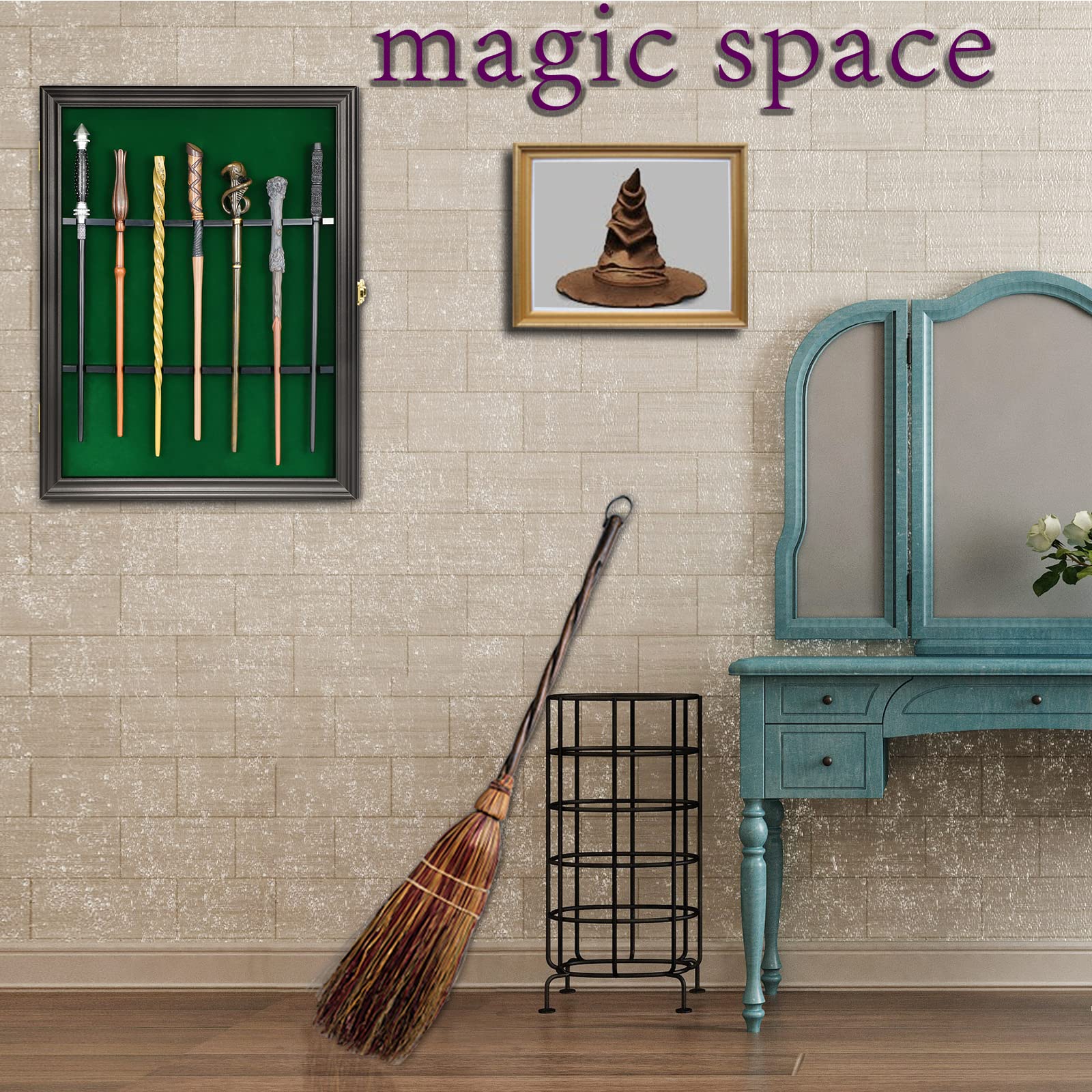 NRZSSN Wands Display case Magic Wand Stand Universal Wall Mount