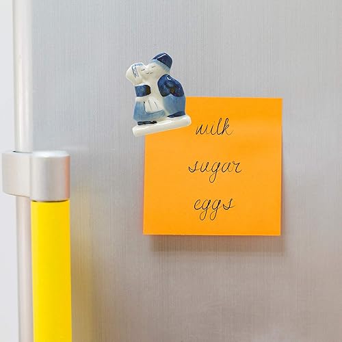 Miniatura 3 de Imán de cocina con diseño de beso holandés azul de Delft (2.25 pulgadas)