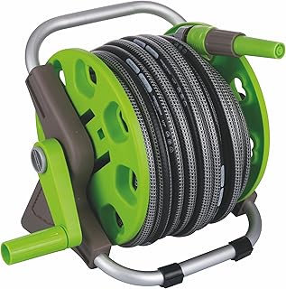 Comprar Esté - Juego de manguera de jardín con carrete de manguera de 20 m