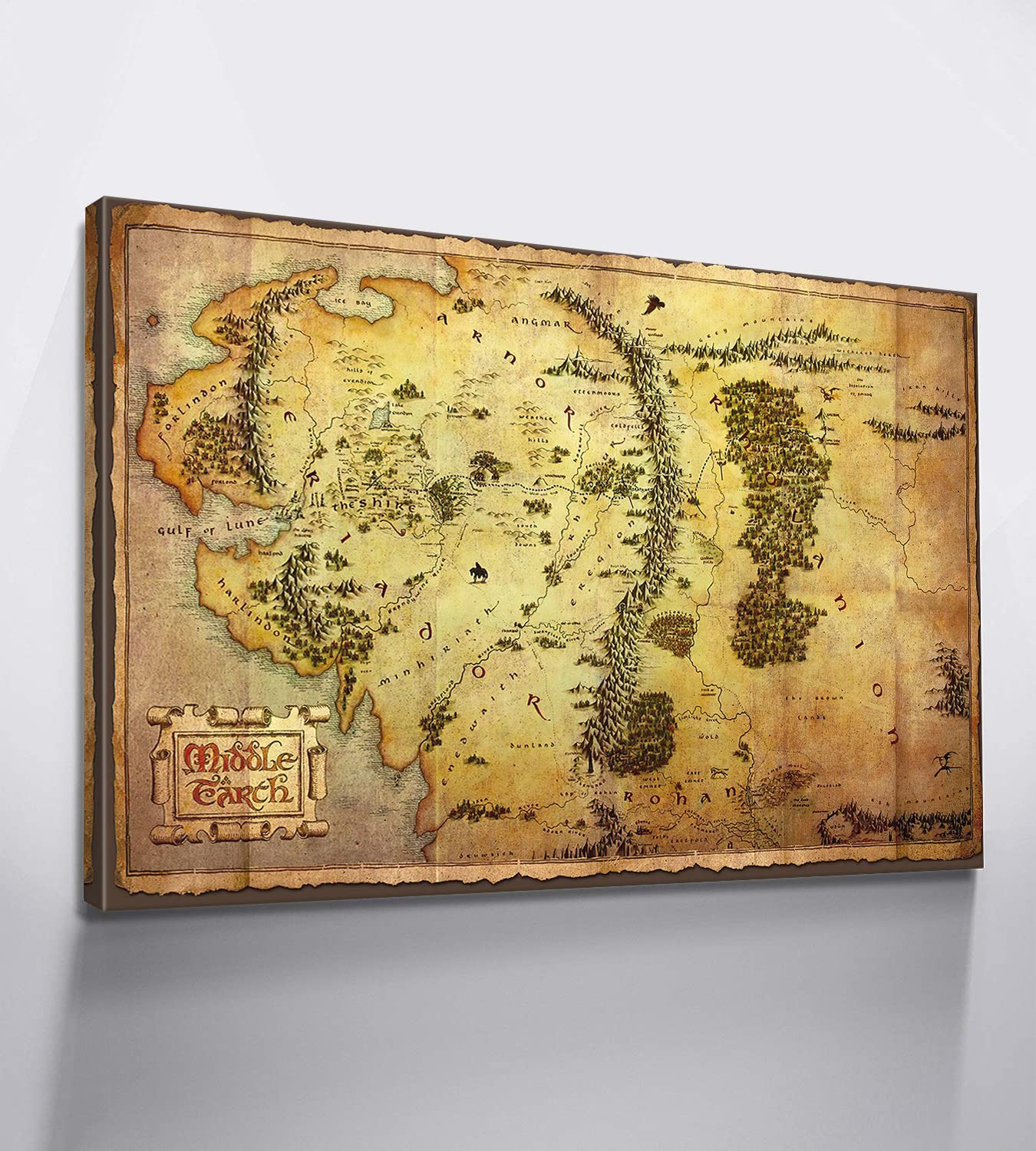 P01062 ロードオブザリンク　中つ国 地図 マルチカバー　115x 148 P01062 ロードオブザリンク 中つ国 地図 マルチカバー 115x 148