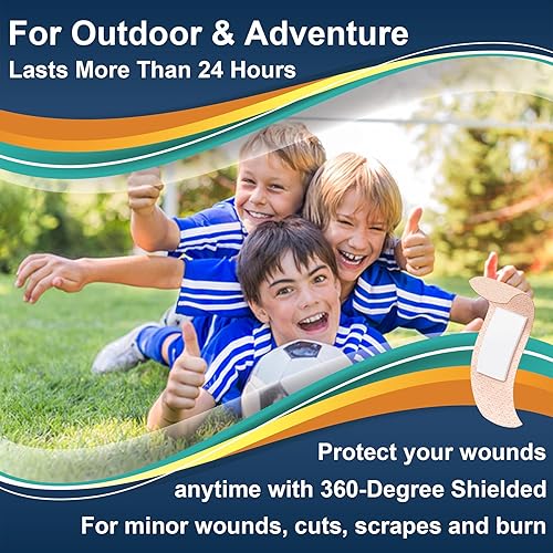 Miniatura 6 de Vendajes adhesivos de silicona de tamaños pequeños para pieles sensibles y frágiles de 3/4 x 3 pulgadas, 60 unidades, tela flexible, sin látex,