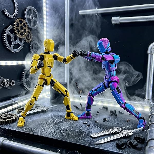 Generico JSTHHTTT 13 Action Figure Set (Assembly completato), Action Figure, Stampa 3D di Robot, T13 Action Figure Con Più Giunti, Decorazioni Desktop Per Gli Amanti Del Gioco Giocattoli - 5