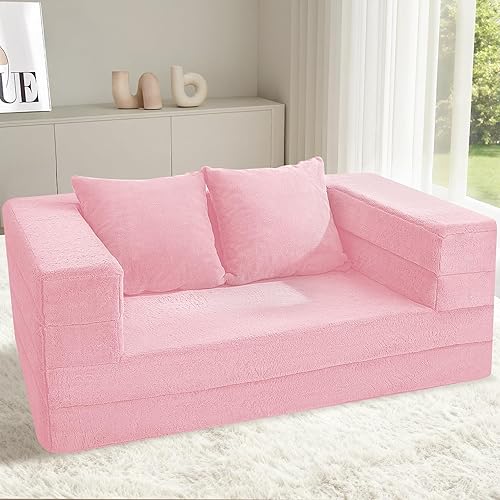 Miniatura 215 de Cama humana gigante para perro, cama 3 en 1 para perro de tamaño humano con funda de piel sintética lavable, cama grande plegable para mascotas con