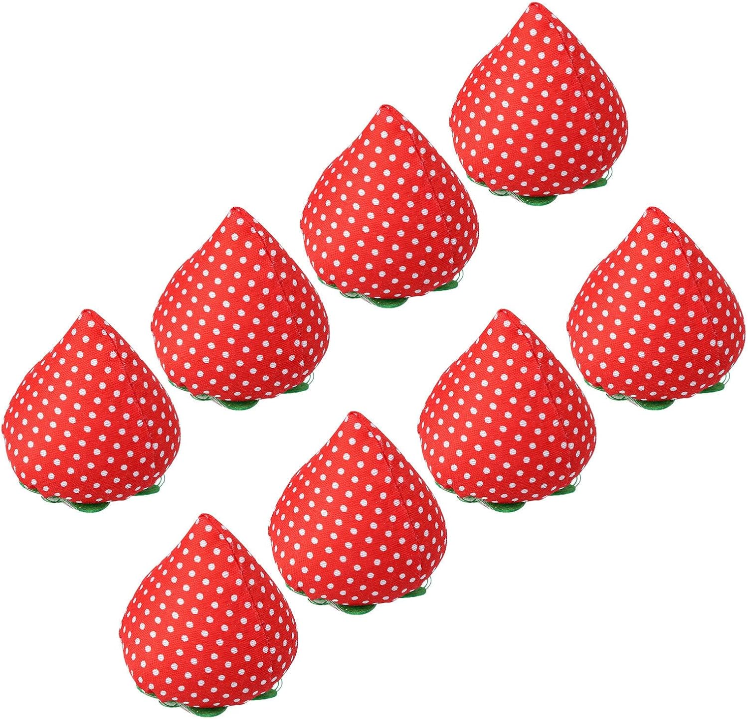 8pcs Strawberry Sewing Needle Cushion Set for Embroidery
