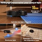 roborock Qrevo S Pro Set Robot Aspirateur Laveur 18 500 Pa, 45 °C Séchage à l’air Chaud, 75 °C Autonettoyant à Haute Température, Évitement d'obstacles et Navigation Intelligente, Anti-enchevêtrements - 7