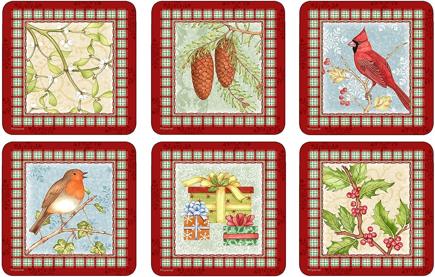 Pimpernel Coasters, One Size, Multicolored Coasters