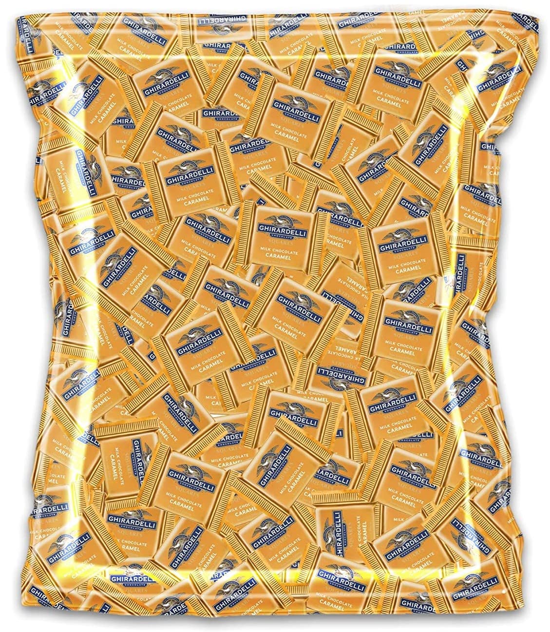 CANDYMAN Bulk Bundle of Ghirardelli (5 Pound) Pack Milk Chocolate Caramel Square
