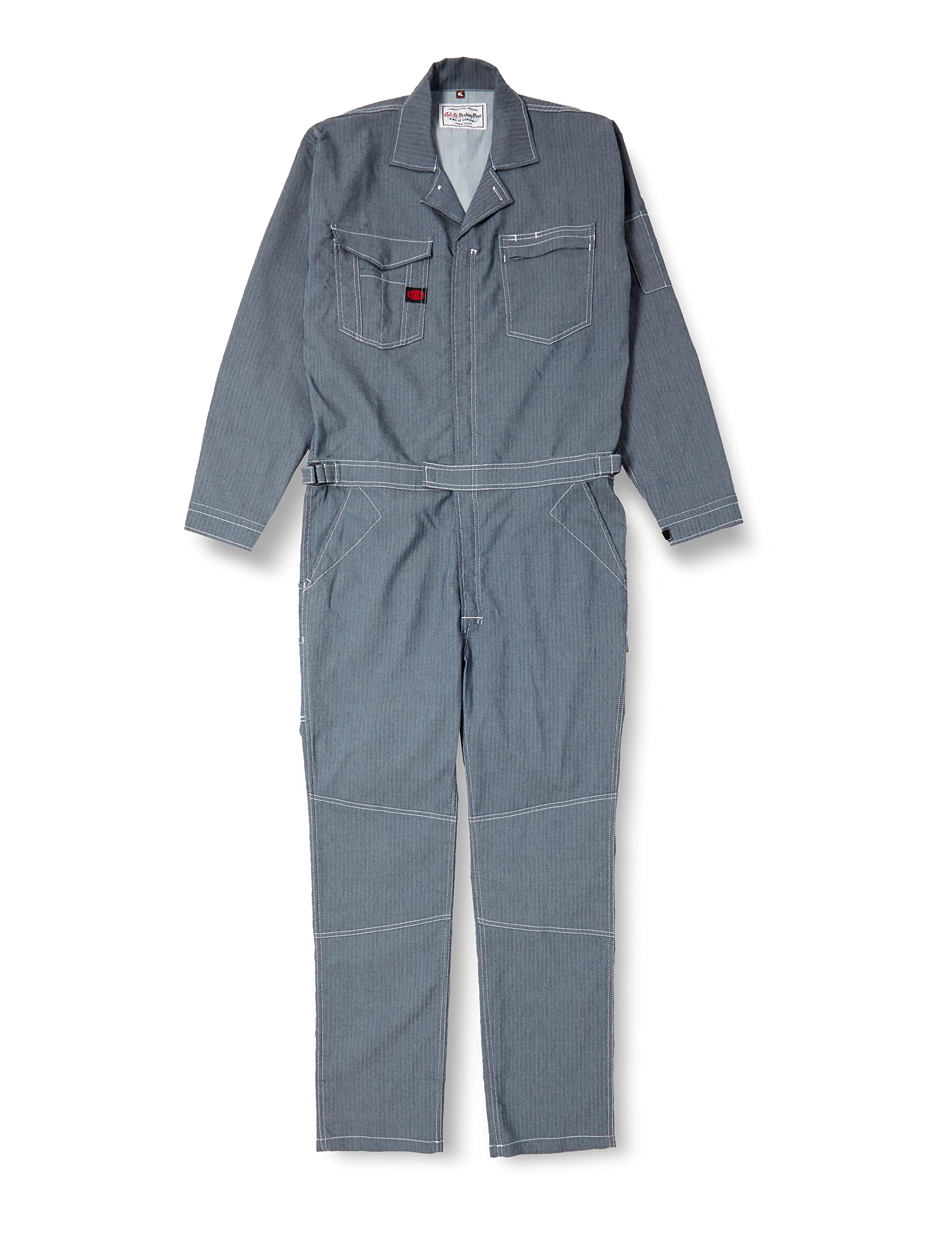 Amazon.co.jp: 山田辰(YAMADATATSU) つなぎ服 -001 ネイビーブルー 4L