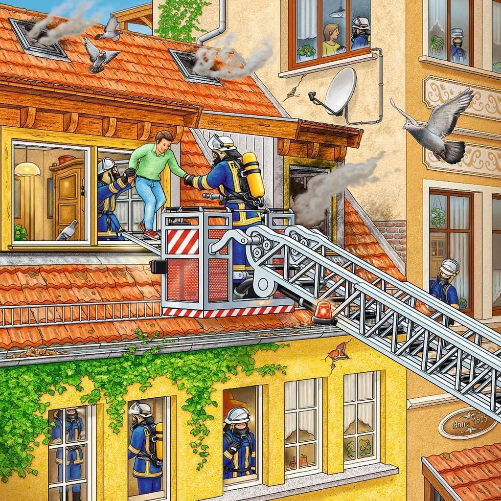 Ravensburger Fire Brigade Run Jigsaw Puzzle (3 x 49 Piece)