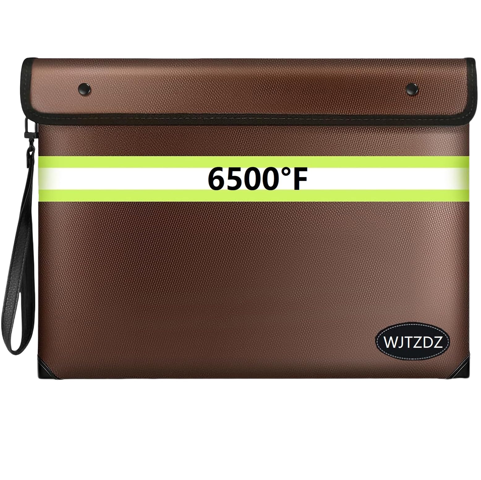 6500°F Upgraded Fireproof Money Bag,10 Layers of Heat Insulated Materials,Fire Proof Box with Waterproof Zipper/Reflective Strip,Document Bag with Handle for Cash,Important Documents — image 1