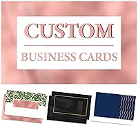Vista 9 de Tarjetas de visita personalizadas con tu logotipo, personaliza la parte delantera y trasera, 100 unidades imprimibles, personalizadas para pequeñas