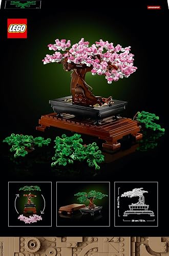 LEGO Botanicals Bonsai Tree - Faux Plant for Adults - Home Décor Set with Artificial Cherry Blossom Flowers - DIY Building Projects - Gift Idea for Women and Men - Botanical Collection - 10281 - 11
