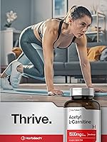 Vista 6 de Horbäach Acetil L-carnitina 1500 mg 200 cápsulas Suplemento extra fuerte Sin OMG y sin gluten