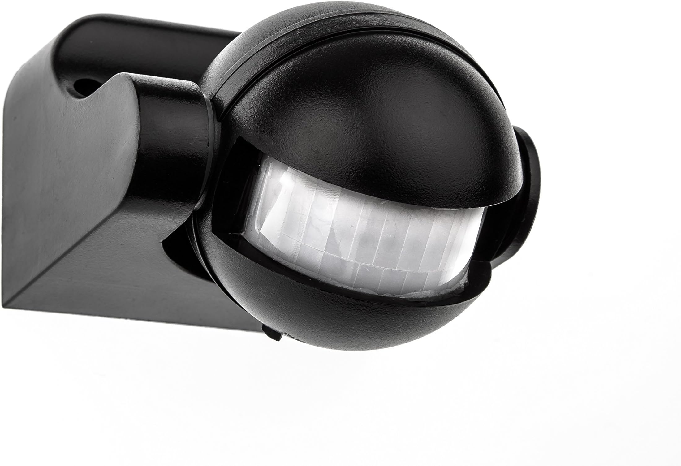 Maclean Energy MCE201B - Rilevatore Movimento PIR Esterno 12m, IP65, Nero, Per Illuminazione Automatica