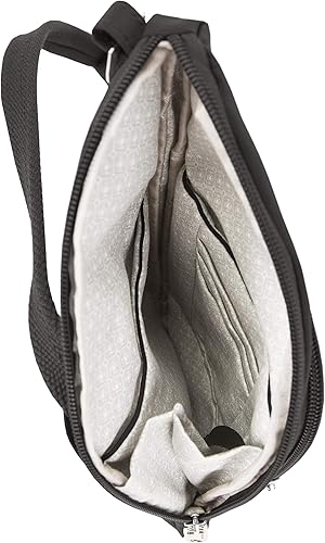 Miniatura 9 de Travelon Bolso cruzado compacto antirrobo Essentials, Negro -, Bolso bandolera