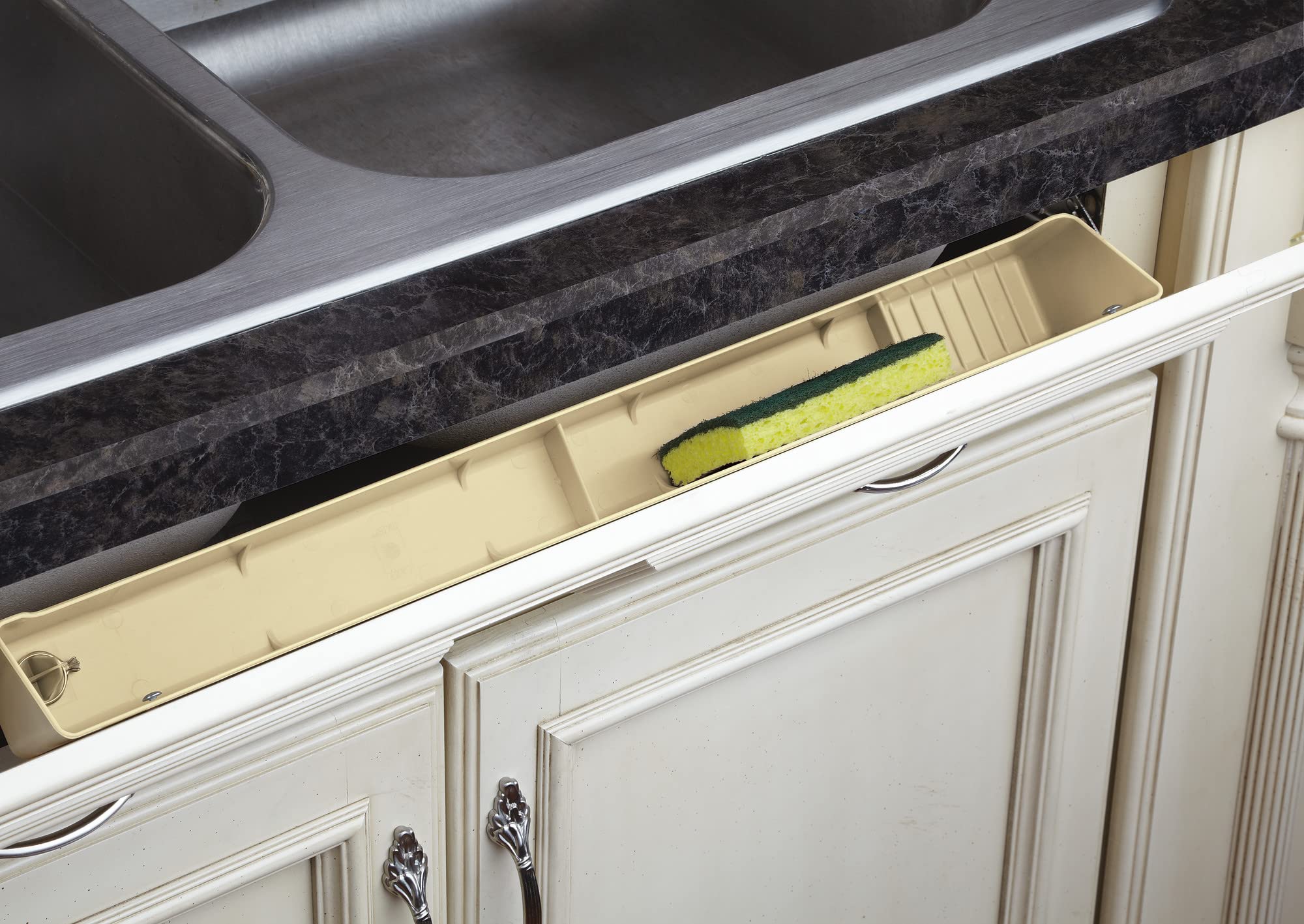 Tip-Out Tray Cut-To-Size with 1 Pair Hinges/End Caps Sink & Base Accessories - 6551-36-11-50 - 36