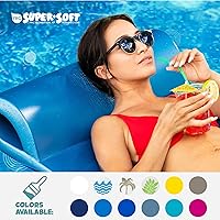 Vista 4 de TRC Recreation Sunsation Thick Foam Pool Float Lounger w/Headrest for Lounging & Sunbathing in Swimming Pools, Beaches & Lakes