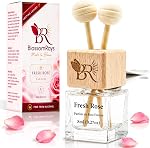 Voiture Air Refroidisseur FRESH ROSE Diffuseur de voiture - Huile essentielle & Huile de fragrance, parfum de voiture suspendu à l'évent, 60+ Fabrication d'alcool sans alcool de longue date au Canada (8ml (Boîte unique), Rose fraîche)